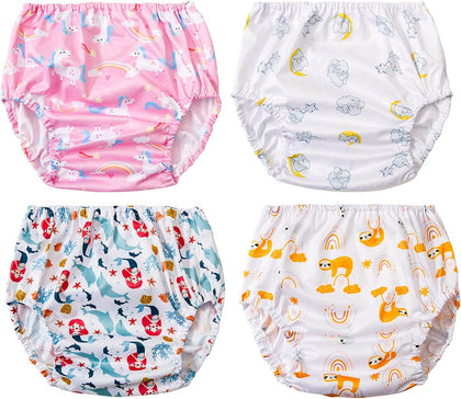 Waterproof Swim Diaper Cover with Good Elastic Rubber for Toddlers - Girl 2t