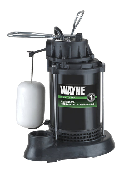 WAYNE 1/2 HP Sump Pump Coated Steel Thermoplastic SPF50
