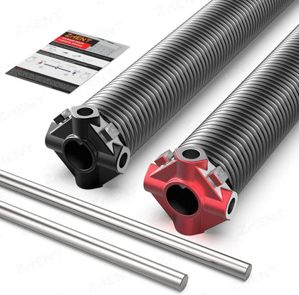 Garage Door Torsion Springs 2" Pair, 0.243X2"X36",Replacement Kit