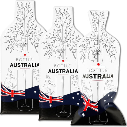 Reusable Wine Bags for Travel | 3-Pack | Durable Triple-Layer Bottle Protector Sleeve | Leak-Proof & Impact-Resistant