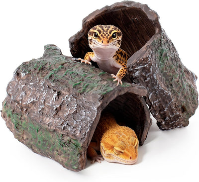 Reptile Hides Leopard Gecko Hideout Resin Caves Tank Accessories