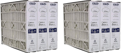 3 Pack Pleated Air Filter, Air Bear MERV 11 for HVAC/Furnace, 20x25x5 in.