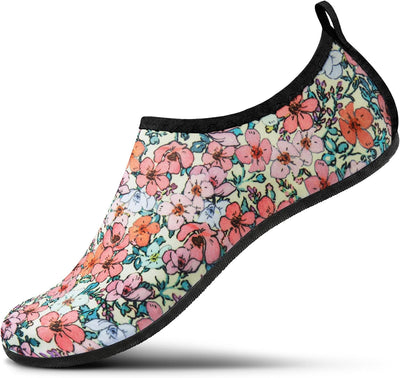 Water Shoes Women Men Adult Quick-Dry Aqua Socks Barefoot Non Slip for Beach Swim River Pool Lake surf Black SK002(U)