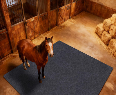 Under Horse/Stable Mats,8 x 10 FT Horse shed floor mat——Backing prevents liquid penetration,Duty Stall Mats for Floor
