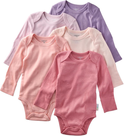 Blake 5-Pack Long Sleeve Bodysuits 100% Organic Cotton, Unisex