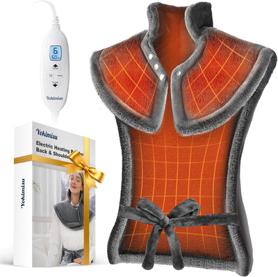 Heating Pad for Neck, Shoulders and Back Pain Relief, 2.5lb Weighted Large 24"x33" Wearable Electric Heating Pad