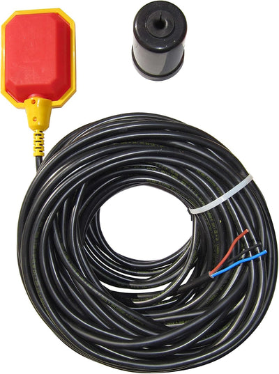 Float Switch for Sump Pump -100-Foot Water Level Sensor with Honeywell Microswitch and Adjustable Tether Length for Ground Water Bilge Pump and Water Tank – Non-Corrosive PP Casing, Rated to 13 Amps