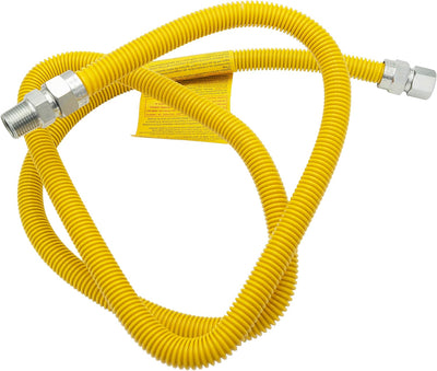 Supplying Demand 303-3132-72 6 Feet Gas Range Line Connector with 1/2 Inch MIP Connection 5/8 Inch OD