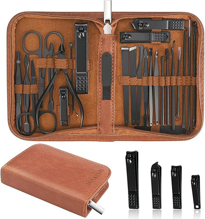 Manicure Set Professional Nail Clipper Kit-26 Pieces Stainless Steel Manicure Kit,Nail Care Tools with Luxurious
