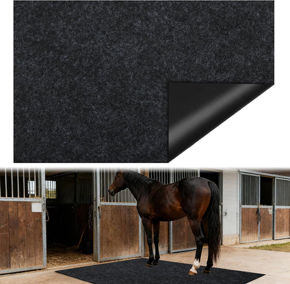 4x6 Ft Horse Stall Mat, Stable Mat for Horses Back Non-Slip Design Mat Backing Moisture Absorbent Easy to Clean for