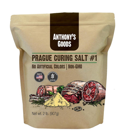Prague Curing Salt No.1, 2 lb, Gluten Free, Prague Powder, Made in USA
