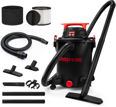 5430115 10 Gallon 4.5 Peak HP Wet/Dry Vacuum with Blower Function | 1-7/8" x 7-ft Hose, 15-ft Cord, Filters &