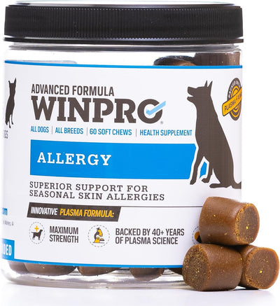 Allergy Chews – Plasma-Powered Formula for Dog Seasonal Allergy Support – Grain-Free Natural Blood Protein