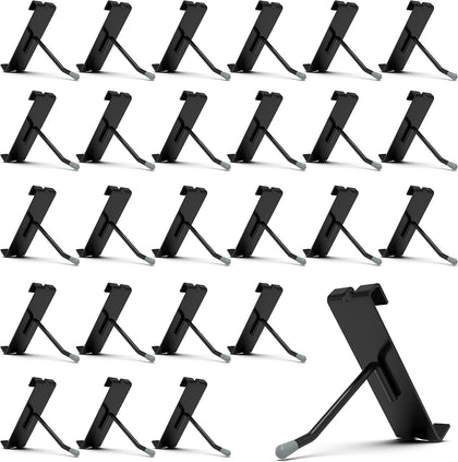 50 Pack 2 Inch Black Gridwall Hooks Metal Display Hangers | Fits 3 x 3 Inch Wire Grid Panels, 20 lb Capacity Hooks