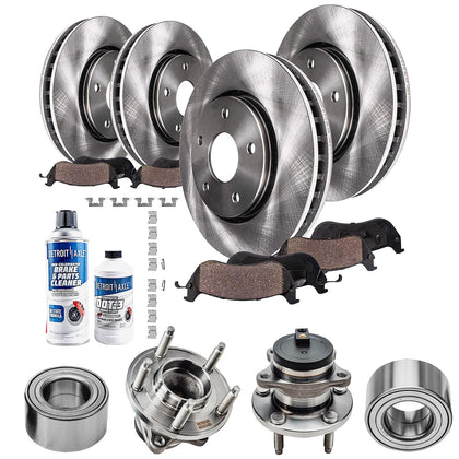 FWD Front Rear Brake Kit for 2007-2008 Ford Edge