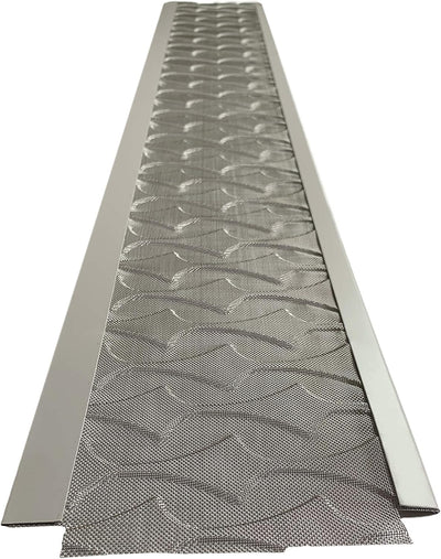 NEW Raised Stainless-Steel Screen Technology Gutter Cover, DIY Constructed. Fits any Traditional 5-inch Gutter - 48FT