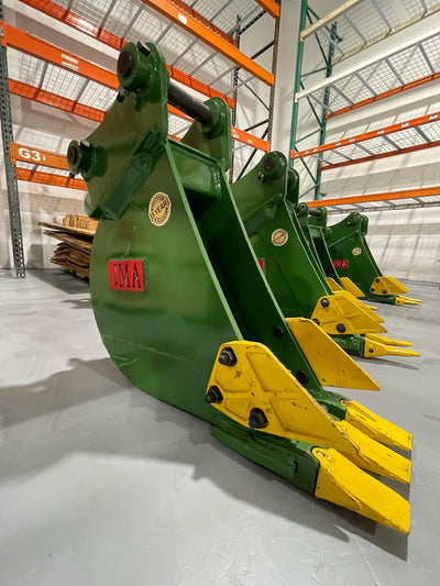 JMA Trenching Bucket - 8" / 0.06 CU M Mini Excavator Attachment - 3-5 Ton Machines - AR400 Steel, 40mm Pins, Quick-Attach, Weld-On Hook, J200 Teeth Included - Fits Kubota, Bobcat, CAT & John Deere