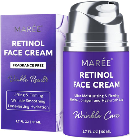 Face Moisturizer – Firming & Lifting Face Cream for Women with Collagen, Retinol & Hyaluronic Acid – Day & Night