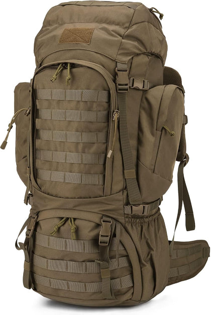 60L Military Internal Frame Backpack for Hiking,Camping,Hunting,Rucksack Backpack with Rain Cover