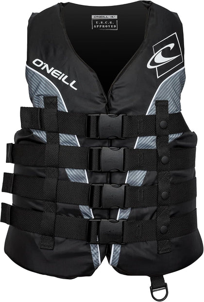 O’Neill Men’s SuperLite USCG Approved Life Vest – Lightweight Men’s Life Jacket for Boating, Wakeboarding