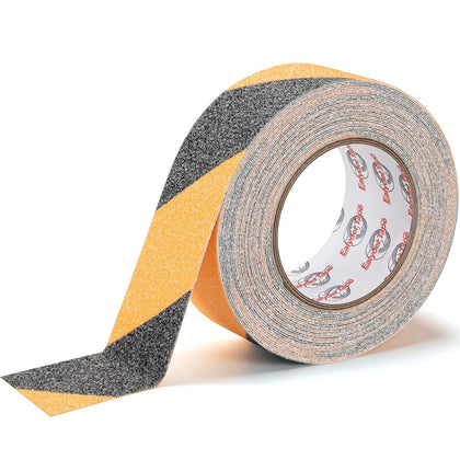 Anti Slip Tape Yellow/Black 2" x 33Ft Warning Safety Grip Tape | Yellow-black warning anti-slip tape for steps, ramps