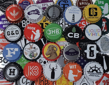 500 Craft Beer Bottle Caps, No Dents, Huge Variety of Assorted Crown Caps