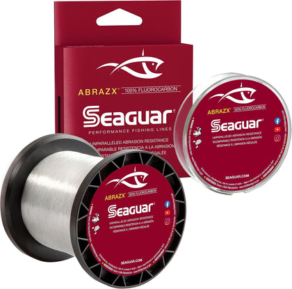 AbrazX Freshwater Abrasion Resistant Fluorocarbon Fishing Line for Docks, Rocks, Weeds, & Logs - Multiple Sizes