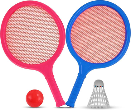 Badminton Racket Set for Kids, Toddlers with Paddles, Ball and Birdie - Junior Kindergarten Student Outdoor Sports