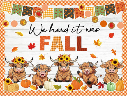 Fall Thanksgiving Bulletin Board Set Autumn Harvest Classroom Decorations Cutout for Door Wall School Supplies