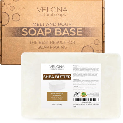 5 lb - Shea Butter Soap Base, Melt & Pour, SLS/SLES Free