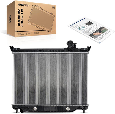 KAX CU2458 Engine Radiator, Compatible with Rainier, Trailblazer, Trailblazer EXT, Envoy, Envoy XL, Envoy XUV, Ascender, Bravada, 9-7x