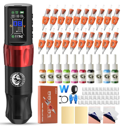 Wormhole Saros Wireless Tattoo Pen Kit for Beginners Artists Multi-function