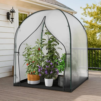 Greenhouse for Outdoor/Indoor, Bubble Film Greenhouses | Portable Walk In Small/Mini Green House Kit for Outside