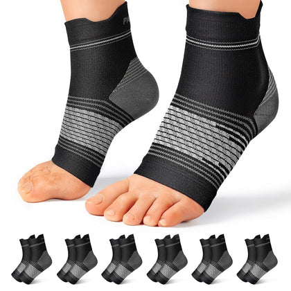 6 Pairs Plantar Fasciitis Socks, Compression Socks with Arch Support