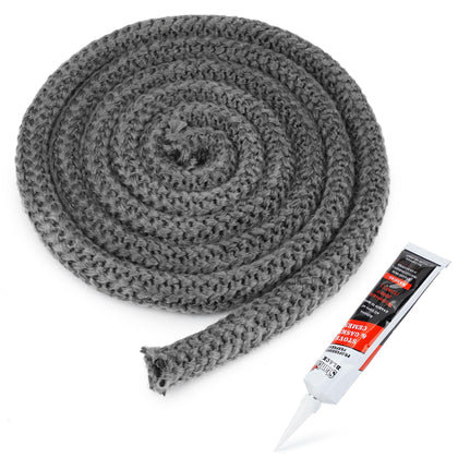 Stanbroil 3/4" x 84" Wood Stove Gasket Kit with High Temperature Cement