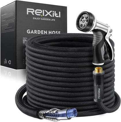 Garden Hose, Flexible Water Hose, Ultra Lightweight Non-Expanding hose with 10 Function Sprayer, Leak proof, Pressure