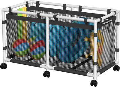 90-Gallon Pool Storage Bin for Swim Gear, Mini Plus Style | UV & Tear-Resistant Textilene, Easy Setup, Pool Toys