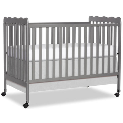 Carson Classic 3-in-1 Convertible Full-Size Baby Crib in Steel Grey, GreenGuard Gold & BSA, 4 Mattress Heights