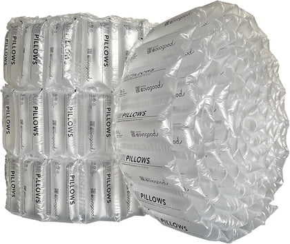 AirPillows 300 Count Premium Prefilled Air Bubbles for Package Shipping | 6 CuFt, 44 Gal, 4x8-In Ea | like Packing