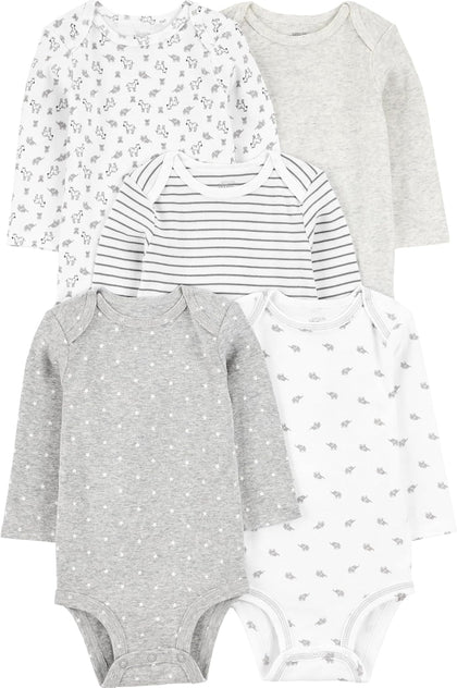 Baby 5-pack Long-sleeve Bodysuit