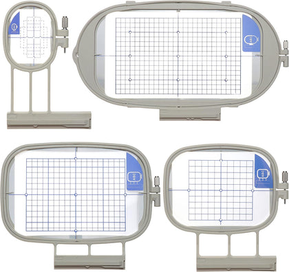 Embroidery Machine Hoop 4 in 1 Set - SA437+SA438+SA439+SA441 | Compatible with Brother Innovis NQ3600D/3500D