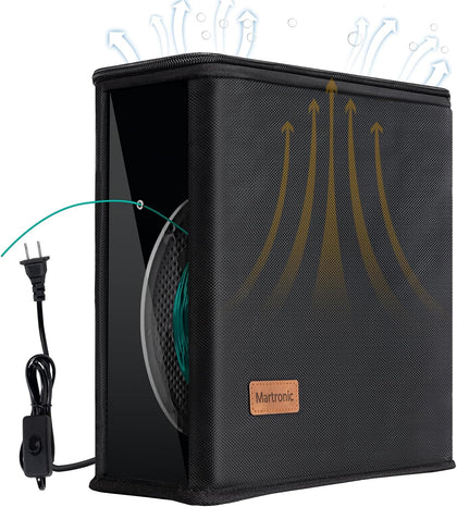 3D Printer Filament Dryer & Active Feeder | Print-While-Drying Spool Holder | 25W Continuous Silent Filament Warmer |