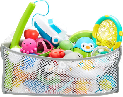 High 'n Dry Corner Bath Toy Organizer and Storage, Grey