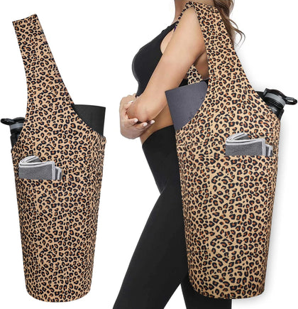Yoga Mat Bag - Long Tote with Pockets - Holds More Yoga Accessories - Yoga Bag Fit Most Size Mats - Yoga Mat Carrier