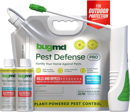 Pest Defense Pro Peppermint Oil Bug Spray and Mosquito Repellent | Outdoor Patio Ant and Tick Killer for Yard, Plant