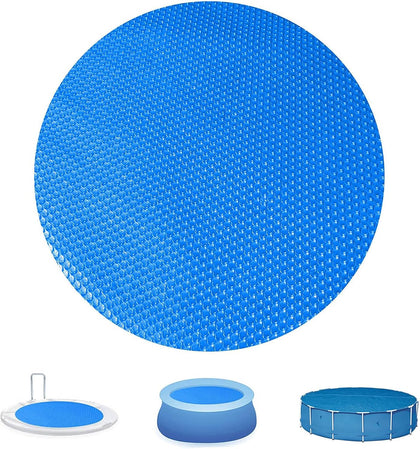 Solar Pool Covers Blankets, Round Solar Pool Cover for Above Ground and In Ground Pool Round Swimming Pools, Solar