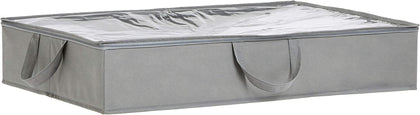 Under Bed Storage Bags for Clothes, Blankets and Linens, Foldable Fabric Containers with Clear Window and Handles