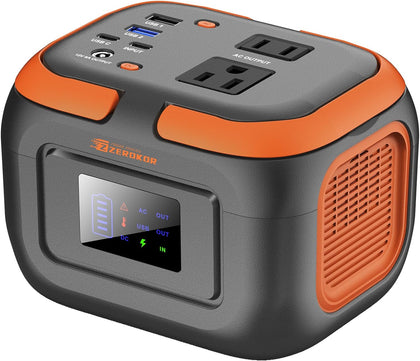 Portable Power Station 120W, Power Bank with AC Outlet, Portable Generator 97.6Wh External Battery Power Pack with