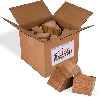 Kiln Dried Firewood, Oak Firewood, Safe, Consistent Cooking Wood, Hand-Selected Wood Chunks for Smoking Upto 12 Meals