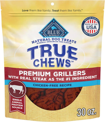 True Chews Premium Jerky Cuts Steak Dog Treats, 30 oz